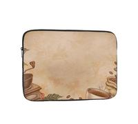 Salelf Engraved Coffee On Kraft Paper for Laptop Sleeve for Laptop Sleeve for 10-17 Inch MacBook Air/Pro, Dell, HP, Shockproof Water Resistant Protective Case for School & Travel