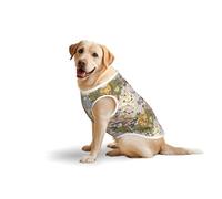 Salelf Ethnic Colorful Doodle for Dog Costume, All Season Soft Pure Cotton Pet Harness, Outerwear for Medium to Large Dogs, Outdoor Walking