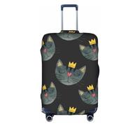 Salelf Faces Of The Cat for Luggage Cover Washable Elasticated Suitcase Covers TSA Approved Stylish Dust and Scratch Resistant Case Protector for Kids and Adults, White, X-Large
