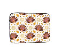 Salelf Fall Turkey for Laptop Sleeve for Laptop Sleeve for 10-17 Inch MacBook Air/Pro, Dell, HP, Shockproof Water Resistant Protective Case for School & Travel