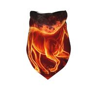 Salelf Fire Horse 2 Dog Bandana Premium Durable Triangle Scarf -1 PackWashable Make Your Pooch Stand Out Dog Bandana Suitable for Neutral Large Dogs