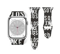 Salelf Floss Like a Boss for Extra Long Apple Watch Band with Dual Buckle, Stretchy Silicone Strap, Sport Fashion Bands for Women Men Compatible with iWatch Series 9/8/SE, Silicone