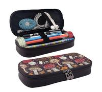 Salelf Forest Wild Mushroom Pencil Case Portable Pencil Bag Pencil Pouch School Office Storage Pen Pouch Pouch Holder Box for Adults and Teen