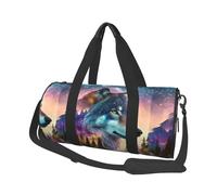 Salelf Forest Wolves King for Duffle Bag, Waterproof Large Duffle Bag, Weekender Bag, Gym Bag, Sports Bag, Overnight Bag