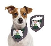 Salelf Fortune Grandfather for Dog Bandana Adjustable - Quick Dry & Breathable Cotton, Cute Floral Pattern for Small Medium Large Dogs, Perfect for Holiday Photos
