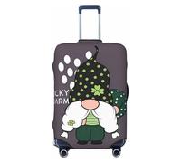 Salelf Fortune Grandfather for Luggage Cover Washable Elasticated Suitcase Covers TSA Approved Stylish Dust and Scratch Resistant Case Protector for Kids and Adults, Black, L