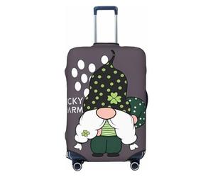 Salelf Fortune Grandfather for Luggage Cover Washable Elasticated Suitcase Covers TSA Approved Stylish Dust and Scratch Resistant Case Protector for Kids and Adults, Black, Medium