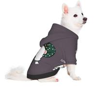 Salelf Fortune Grandfather for Small Dog Hoodie for Winter Fall, Warm Polyester Puppy Clothes with Hood, Soft Cozy Dog Sweater for Small Breeds, Cold Weather Pet Apparel