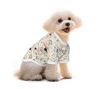 Salelf Funniest Birds for Pure Cotton Pet T-Shirt for Dogs & Cats - Soft, Breathable Summer Tee or Sleeveless Vest, for Small Medium Breeds with Sensitive Skin