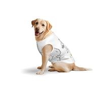 Salelf Funny Sheep Doing Yoga All Seasons Soft Pure Cotton Pet Harness Outerwear for Medium to Large Dogs Outdoor Walking