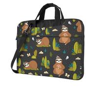 Salelf Funny Sloths In The Forest for 360 Protection Laptop Bag for 13-15.6 Inch, Business Messenger Briefcase