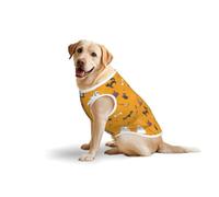 Salelf Ghosts and Cats for Dog Costume, All Season Soft Pure Cotton Pet Harness, Outerwear for Medium to Large Dogs, Outdoor Walking