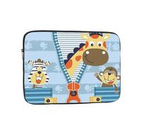 Salelf Giraffe Come Out from Zipper for Laptop Sleeve for Laptop Sleeve for 10-17 Inch MacBook Air/Pro, Dell, HP, Shockproof Water Resistant Protective Case for School & Travel