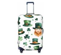 Salelf Good Fortune Festival for Luggage Cover Washable Elasticated Suitcase Covers TSA Approved Stylish Dust and Scratch Resistant Case Protector for Kids and Adults, Black, S