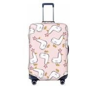 Salelf Goose Queen Luggage Cover Washable Elasticated Luggage Covers for Suitcase TSA Approved Stylish Scratch Resistant Luggage Case Protector, Black, M (22.8-25 in suitcase)