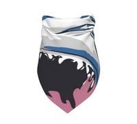 Salelf Great White Shark Dog Bandana Premium Durable Triangle Scarf -1 PackWashable Make Your Pooch Stand Out Dog Bandana Suitable for Neutral Large Dogs