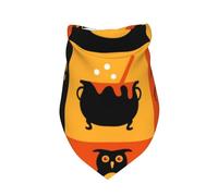 Salelf Halloween Banner Symbols Dog Bandana Premium Durable Triangle Scarf -1 PackWashable Make Your Pooch Stand Out Dog Bandana Suitable for Neutral Large Dogs