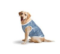 Salelf Hand Draw Daisy for Dog Costume, All Season Soft Pure Cotton Pet Harness, Outerwear for Medium to Large Dogs, Outdoor Walking