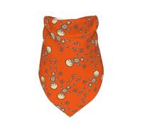 Salelf Hand Drawn Skeleton Dog Bandana Premium Durable Triangle Scarf -1 PackWashable Make Your Pooch Stand Out Dog Bandana Suitable for Neutral Large Dogs