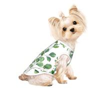 Salelf Hand Painted Eucalyptus for Dog Shirts Elastic Soft Dog T-Shirts Breathable Pet Clothes Spring Summer Pet Apparel Tee Shirt for Puppy Kitty Cats Small Medium Dogs