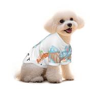 Salelf Happy Easter Gnomes for Pure Cotton Pet T-Shirt for Dogs & Cats - Soft, Breathable Summer Tee or Sleeveless Vest, for Small Medium Breeds with Sensitive Skin