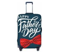 Salelf Happy Father's Day (2) for Luggage Cover Washable Elasticated Suitcase Covers TSA Approved Stylish Dust and Scratch Resistant Case Protector for Kids and Adults, Black, X-Large