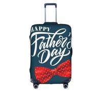 Salelf Happy Father's Day (2) for Luggage Cover Washable Elasticated Suitcase Covers TSA Approved Stylish Dust and Scratch Resistant Case Protector for Kids and Adults, White, Large