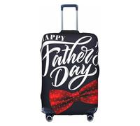 Salelf Happy Father's Day (3) for Luggage Cover Washable Elasticated Suitcase Covers TSA Approved Stylish Dust and Scratch Resistant Case Protector for Kids and Adults, White, L