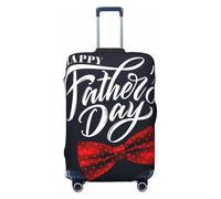 Salelf Happy Father's Day (3) for Luggage Cover Washable Elasticated Suitcase Covers TSA Approved Stylish Dust and Scratch Resistant Case Protector for Kids and Adults, Black, S