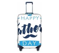 Salelf Happy Father's Day (4) for Luggage Cover Washable Elasticated Suitcase Covers TSA Approved Stylish Dust and Scratch Resistant Case Protector for Kids and Adults, White, XL