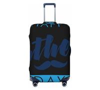 Salelf Happy Father's Day (4) for Luggage Cover Washable Elasticated Suitcase Covers TSA Approved Stylish Dust and Scratch Resistant Case Protector for Kids and Adults, Black, XL