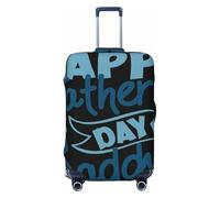 Salelf Happy Father's Day (5) for Luggage Cover Washable Elasticated Suitcase Covers TSA Approved Stylish Dust and Scratch Resistant Case Protector for Kids and Adults, Black, Small