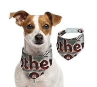 Salelf Happy Mother's Day for Dog Bandana Adjustable - Quick Dry & Breathable Cotton, Cute Floral Pattern for Small Medium Large Dogs, Perfect for Holiday Photos