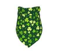 Salelf Happy St. Patrick's Day Dog Bandana Premium Durable Triangle Scarf -1 PackWashable Make Your Pooch Stand Out Dog Bandana Suitable for Neutral Large Dogs