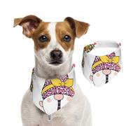 Salelf Have a Nice Day for Dog Bandana Adjustable - Quick Dry & Breathable Cotton, Cute Floral Pattern for Small Medium Large Dogs, Perfect for Holiday Photos