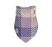 Salelf Heart Check Plaid Dog Bandana Premium Durable Triangle Scarf -1 PackWashable Make Your Pooch Stand Out Dog Bandana Suitable for Neutral Large Dogs