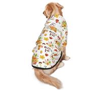 Salelf Hello Fall Autumn is Here Dog Hoodie Security Dog Hoodie Sweater with Pocket and Leash Hole Warm Pet Clothes Dog Winter Sweatshirt for Medium Large Dogs