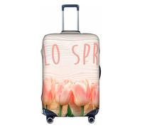 Salelf Hello Spring for Luggage Cover Washable Elasticated Suitcase Covers TSA Approved Stylish Dust and Scratch Resistant Case Protector for Kids and Adults, White, X-Large