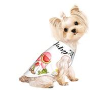 Salelf Hello Summer Gnome for Dog Shirts Elastic Soft Dog T-Shirts Spring Summer Pet Clothes Breathable Pet Apparel Tee Shirt for Puppy Kitty Cats Small Medium Dogs