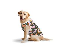 Salelf Hens, Roosters and Chicks for Dog Costume, All Season Soft Pure Cotton Pet Harness, Outerwear for Medium to Large Dogs, Outdoor Walking