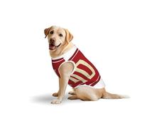 Salelf Ho Ho Ho Vintage Rusty Metal Sign for Dog Costume, All Season Soft Pure Cotton Pet Harness, Outerwear for Medium to Large Dogs, Outdoor Walking