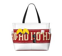 Salelf Ho Ho Ho Vintage Rusty Metal Sign Large Beach Tote Bag for Women Extra Large Capacity Waterproof Sandproof Pool Bag Suitable for Swimming Pool Gym Travel