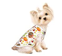 Salelf Holiday Thanksgiving Turkey Apple Family Dinner for Dog Shirts Elastic Soft Dog T-Shirts Breathable Pet Clothes Spring Summer Pet Apparel Tee Shirt for Puppy Kitty Cats Small Medium Dogs