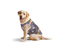 Salelf Hummingbird and Cherry Blossom for Dog Costume, All Season Soft Pure Cotton Pet Harness, Outerwear for Medium to Large Dogs, Outdoor Walking