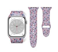 Salelf Independence Day for Extra Long Apple Watch Band with Dual Buckle, Stretchy Silicone Strap, Sport Fashion Bands for Women Men Compatible with iWatch Series 9/8/SE, Silicone