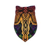 Salelf Indian Mandalas Dragonfly Dog Bandana Premium Durable Triangle Scarf -1 PackWashable Make Your Pooch Stand Out Dog Bandana Suitable for Neutral Large Dogs