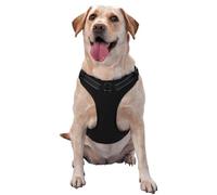 Salelf It's Cool to be Kind No Pull Dog Harness Reflective Adjustable Pet Ves No Choke Front Clip Pet Harness with 2 Leash Clips + 1 Pet Leash for Large Dog Walking