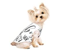 Salelf Just a Girl Boss for Dog Shirts Elastic Soft Dog T-Shirts Breathable Pet Clothes Spring Summer Pet Apparel Tee Shirt for Puppy Kitty Cats Small Medium Dogs