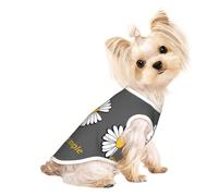 Salelf Keep Life Simple Daisy Flower for Dog Shirts Elastic Soft Dog T-Shirts Breathable Pet Clothes Spring Summer Pet Apparel Tee Shirt for Puppy Kitty Cats Small Medium Dogs
