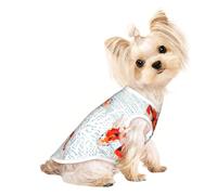 Salelf Koi Fish Corals,Spring Summer for Dog Shirts Elastic Soft Dog T-Shirts Breathable Pet Clothes Spring Summer Pet Apparel Tee Shirt for Puppy Kitty Cats Small Medium Dogs